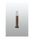 Springwater Ribbed Line 35cm Post Lamp Tall Diagonal Pattern Acrylic Shade 1 x GU10 IP54 Dark Brown/Clear/Frosted -7