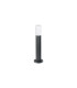 Springwater Ribbed Line 35cm Post Lamp Tall Diagonal Pattern Acrylic Shade 1 x GU10 IP54 Grey/Clear/Frosted -4