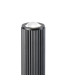 Springwater Ribbed Line 35cm Post Lamp Dome Acrylic Shade 1 x GU10 IP54 Black/Clear/Frosted -5