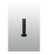 Springwater Ribbed Line 35cm Post Lamp Dome Acrylic Shade 1 x GU10 IP54 Black/Clear/Frosted -7