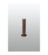 Springwater Ribbed Line 35cm Post Lamp Dome Acrylic Shade 1 x GU10 IP54 Dark Brown/Clear/Frosted -3