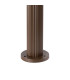 Springwater Ribbed Line 35cm Post Lamp Dome Acrylic Shade 1 x GU10 IP54 Dark Brown/Clear/Frosted -5