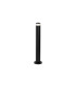 Springwater Ribbed Line 55cm Post Lamp X Pattern Acrylic Shade 1 x GU10 IP54 Black/Clear/Frosted -1