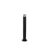Springwater Ribbed Line 55cm Post Lamp X Pattern Acrylic Shade 1 x GU10 IP54 Black/Clear/Frosted -4