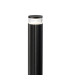 Springwater Ribbed Line 55cm Post Lamp X Pattern Acrylic Shade 1 x GU10 IP54 Black/Clear/Frosted -6
