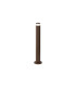 Springwater Ribbed Line 55cm Post Lamp X Pattern Acrylic Shade 1 x GU10 IP54 Dark Brown/Clear/Frosted -1