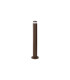 Springwater Ribbed Line 55cm Post Lamp X Pattern Acrylic Shade 1 x GU10 IP54 Dark Brown/Clear/Frosted -3
