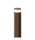 Springwater Ribbed Line 55cm Post Lamp X Pattern Acrylic Shade 1 x GU10 IP54 Dark Brown/Clear/Frosted -5