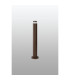 Springwater Ribbed Line 55cm Post Lamp X Pattern Acrylic Shade 1 x GU10 IP54 Dark Brown/Clear/Frosted -6