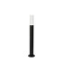 Springwater II Ribbed Line 55cm Post Lamp Bubble Acrylic Shade 1 x GU10 IP54 Black/Clear -1