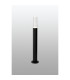 Springwater II Ribbed Line 55cm Post Lamp Bubble Acrylic Shade 1 x GU10 IP54 Black/Clear -3