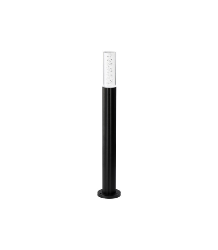 Springwater II Ribbed Line 55cm Post Lamp Bubble Acrylic Shade 1 x GU10 IP54 Black/Clear -4