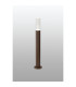 Springwater II Ribbed Line 55cm Post Lamp Bubble Acrylic Shade 1 x GU10 IP54 Dark Brown/Clear -3