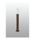 Springwater II Ribbed Line 55cm Post Lamp Bubble Acrylic Shade 1 x GU10 IP54 Dark Brown/Clear -7
