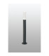 Springwater II Ribbed Line 55cm Post Lamp Bubble Acrylic Shade 1 x GU10 IP54 Grey/Clear -3