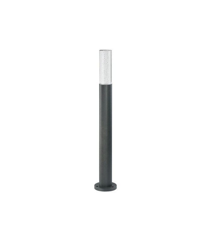 Springwater II Ribbed Line 55cm Post Lamp Bubble Acrylic Shade 1 x GU10 IP54 Grey/Clear -4