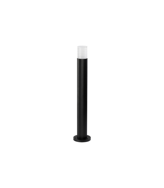 Springwater Ribbed Line 55cm Post Lamp Horizontal Line Acrylic Shade 1 x GU10 IP54 Black/Clear/Frosted -4