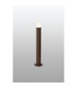 Springwater Ribbed Line 55cm Post Lamp Horizontal Line Acrylic Shade 1 x GU10 IP54 Dark Brown/Clear/Frosted -3