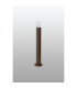 Springwater Ribbed Line 55cm Post Lamp Horizontal Line Acrylic Shade 1 x GU10 IP54 Dark Brown/Clear/Frosted -7