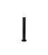 Springwater Ribbed Line 55cm Post Lamp Tier Pattern Acrylic Shade 1 x GU10 IP54 Black/Clear -1