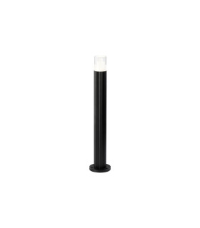 Springwater Ribbed Line 55cm Post Lamp Tier Pattern Acrylic Shade 1 x GU10 IP54 Black/Clear -1