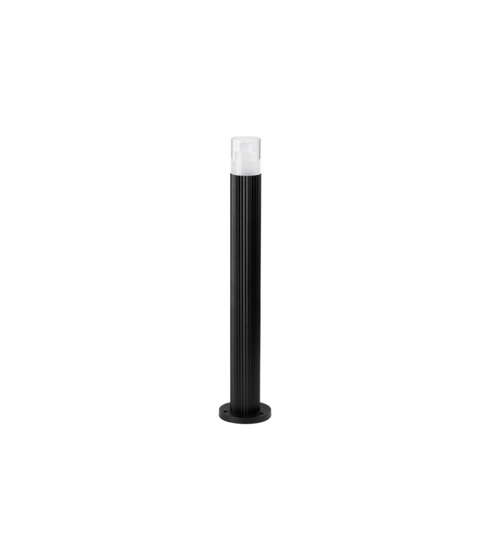 Springwater Ribbed Line 55cm Post Lamp Tier Pattern Acrylic Shade 1 x GU10 IP54 Black/Clear -4