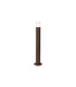 Springwater Ribbed Line 55cm Post Lamp Tier Pattern Acrylic Shade 1 x GU10 IP54 Dark Brown/Clear -1