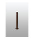 Springwater Ribbed Line 55cm Post Lamp Tier Pattern Acrylic Shade 1 x GU10 IP54 Dark Brown/Clear -3