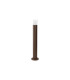 Springwater Ribbed Line 55cm Post Lamp Tier Pattern Acrylic Shade 1 x GU10 IP54 Dark Brown/Clear -4