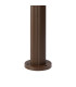 Springwater Ribbed Line 55cm Post Lamp Tier Pattern Acrylic Shade 1 x GU10 IP54 Dark Brown/Clear -5
