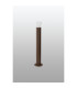 Springwater Ribbed Line 55cm Post Lamp Tier Pattern Acrylic Shade 1 x GU10 IP54 Dark Brown/Clear -7