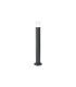 Springwater Ribbed Line 55cm Post Lamp Tier Pattern Acrylic Shade 1 x GU10 IP54 Grey/Clear -1