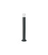 Springwater Ribbed Line 55cm Post Lamp Tier Pattern Acrylic Shade 1 x GU10 IP54 Grey/Clear -4