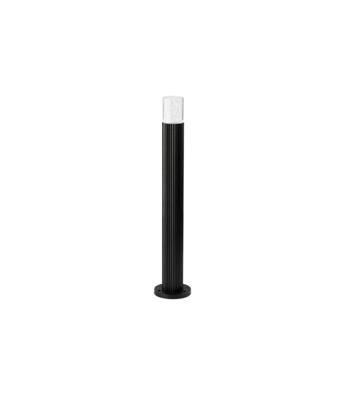Springwater Ribbed Line 55cm Post Lamp Bubble Acrylic Shade 1 x GU10 IP54 Black/Clear -4