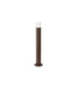 Springwater Ribbed Line 55cm Post Lamp Bubble Acrylic Shade 1 x GU10 IP54 Dark Brown/Clear -1