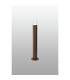 Springwater Ribbed Line 55cm Post Lamp Bubble Acrylic Shade 1 x GU10 IP54 Dark Brown/Clear -3