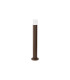 Springwater Ribbed Line 55cm Post Lamp Bubble Acrylic Shade 1 x GU10 IP54 Dark Brown/Clear -4