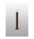 Springwater Ribbed Line 55cm Post Lamp Bubble Acrylic Shade 1 x GU10 IP54 Dark Brown/Clear -7