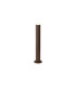 Springwater Ribbed Line 55cm Post Lamp Shallow Acrylic Shade 1 x GU10 IP54 Dark Brown/Clear/Frosted -1