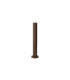 Springwater Ribbed Line 55cm Post Lamp Shallow Acrylic Shade 1 x GU10 IP54 Dark Brown/Clear/Frosted -4