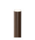 Springwater Ribbed Line 55cm Post Lamp Shallow Acrylic Shade 1 x GU10 IP54 Dark Brown/Clear/Frosted -6