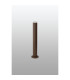 Springwater Ribbed Line 55cm Post Lamp Shallow Acrylic Shade 1 x GU10 IP54 Dark Brown/Clear/Frosted -7