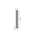 Springwater Ribbed Line 55cm Post Lamp Shallow Acrylic Shade 1 x GU10 IP54 Grey/Clear/Frosted -2