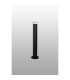 Springwater Ribbed Line 55cm Post Lamp Short Diagonal Pattern Acrylic Shade 1 x GU10 IP54 Black/Clear/Frosted -3
