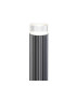 Springwater Ribbed Line 55cm Post Lamp Short Diagonal Pattern Acrylic Shade 1 x GU10 IP54 Black/Clear/Frosted -5