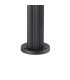 Springwater Ribbed Line 55cm Post Lamp Short Diagonal Pattern Acrylic Shade 1 x GU10 IP54 Black/Clear/Frosted -6