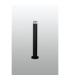 Springwater Ribbed Line 55cm Post Lamp Short Diagonal Pattern Acrylic Shade 1 x GU10 IP54 Black/Clear/Frosted -7