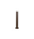 Springwater Ribbed Line 55cm Post Lamp Short Diagonal Pattern Acrylic Shade 1 x GU10 IP54 Dark Brown/Clear/Frosted -1
