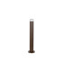 Springwater Ribbed Line 55cm Post Lamp Short Diagonal Pattern Acrylic Shade 1 x GU10 IP54 Dark Brown/Clear/Frosted -4