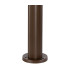 Springwater Ribbed Line 55cm Post Lamp Short Diagonal Pattern Acrylic Shade 1 x GU10 IP54 Dark Brown/Clear/Frosted -5